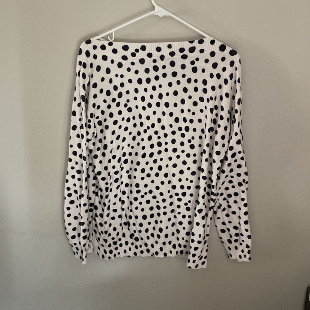 LOFT Polka Dot Sweater. Size Large. - Picture 4 of 4